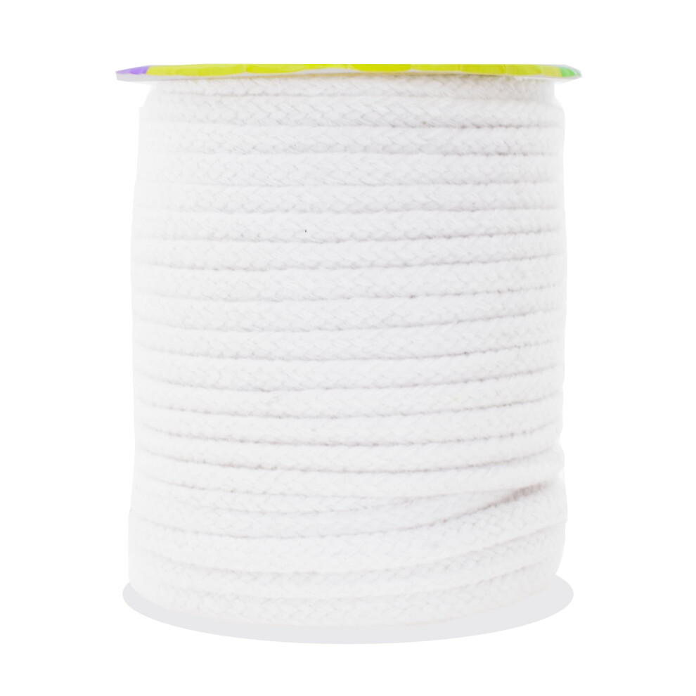 Cordon de serrage plat blanc de rechange Mandala Crafts, 3/16 po, 20 m, cordon de serrage en coton doux blanc pour sweat     capuche et pantalon de