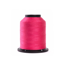 Finesse draad effen kleuren | 100% polyester 3-laags 50 gew. | Draadkegels | 100% polyester draad voor quilten en naaien (magenta 1 100 yards)
