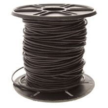 The Beadsmith Leather Cord - Dyed Antique Black - 1mm Spool - 25 Yards/22.86 Meters - Indian Leather Thong Ideal for Braiding Beading Necklaces