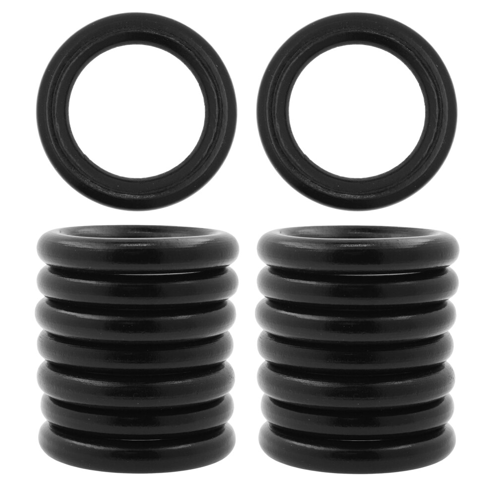 Mandala Crafts 55 Mm Schwarze Holzringe, Makramee-Zubeh R 40 Diy-Ringe Aus Naturholz Zum Basteln Und Schmuckmachen Makramee-Ringe Aus Holz F-image