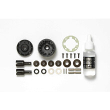 Ensemble de diff  rentiel arri  re    c  ne en acier TAMIYA 300054471 TA06