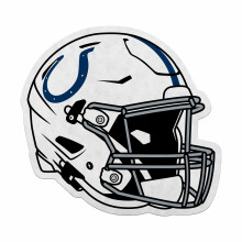 Rico Industries NFL Football Indianapolis Colts Helmet Shape Cut Pennant - Home and Living Room D?cor - Soft Felt EZ to Hang