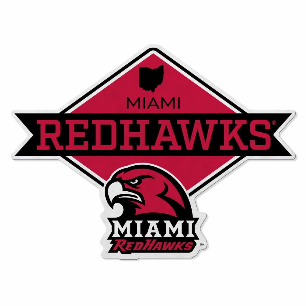 Rico Industries Ncaa Miami Of Ohio Redhawks Wimpel In Rautenform Heim- Und Wohnzimmerdekor Weicher Filz, Einfach Aufzuh Ngen-image