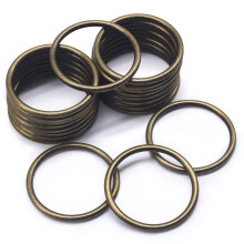 SEMINI 20PCS O Ring Gesp gegalvaniseerde Zinklegering O-Ringen Tone voor Hardware Tassen Riemen Craft DIY Accessoires