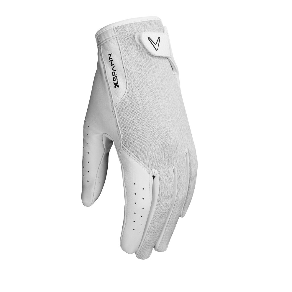 Callaway Golf X Spann Glove (Worn on Right Hand  Ladies  Small  White/Black)