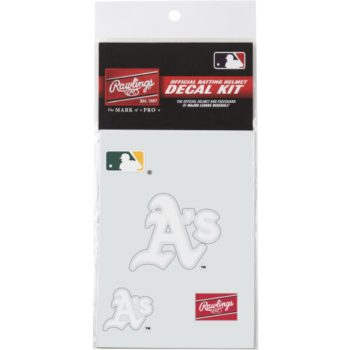Rawlings | MLB Authentic Baseball Helmet Decal Kit | Oakland Athletics