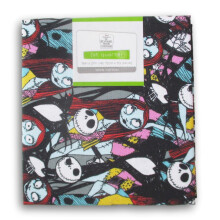 Fat Quarter 100% Cotton for Sewing Crafts - 18 x 21 Inches (Jack and Sally)
