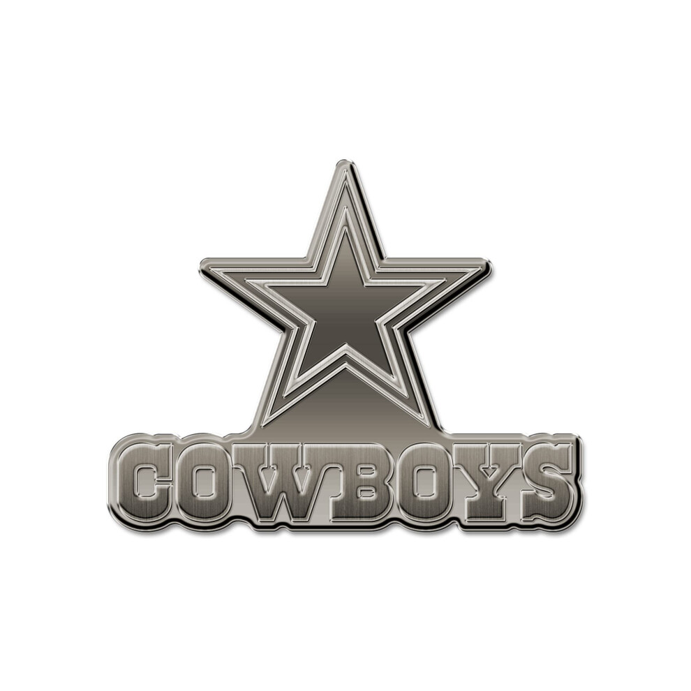 Rico Industries Nfl Dallas Cowboys Antique Auto Emblem Antique Nickel Auto Emblem For Car/Truck/Suv 611407361702