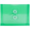 JAM PAPER Plastic Envelopes with Button & String Tie Closure - Index Size - 5 1/2 x 7 1/2 - Green - 3/Pack 1