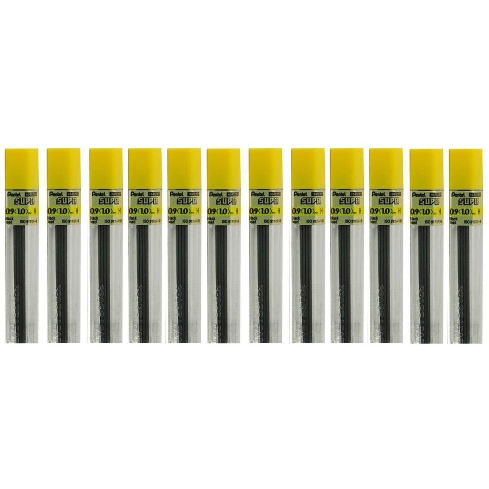 Pentel Super Hi-Polymer Lead Refill 0.9Mm Thick H 180 Pieces Of Lead (50-9-H)