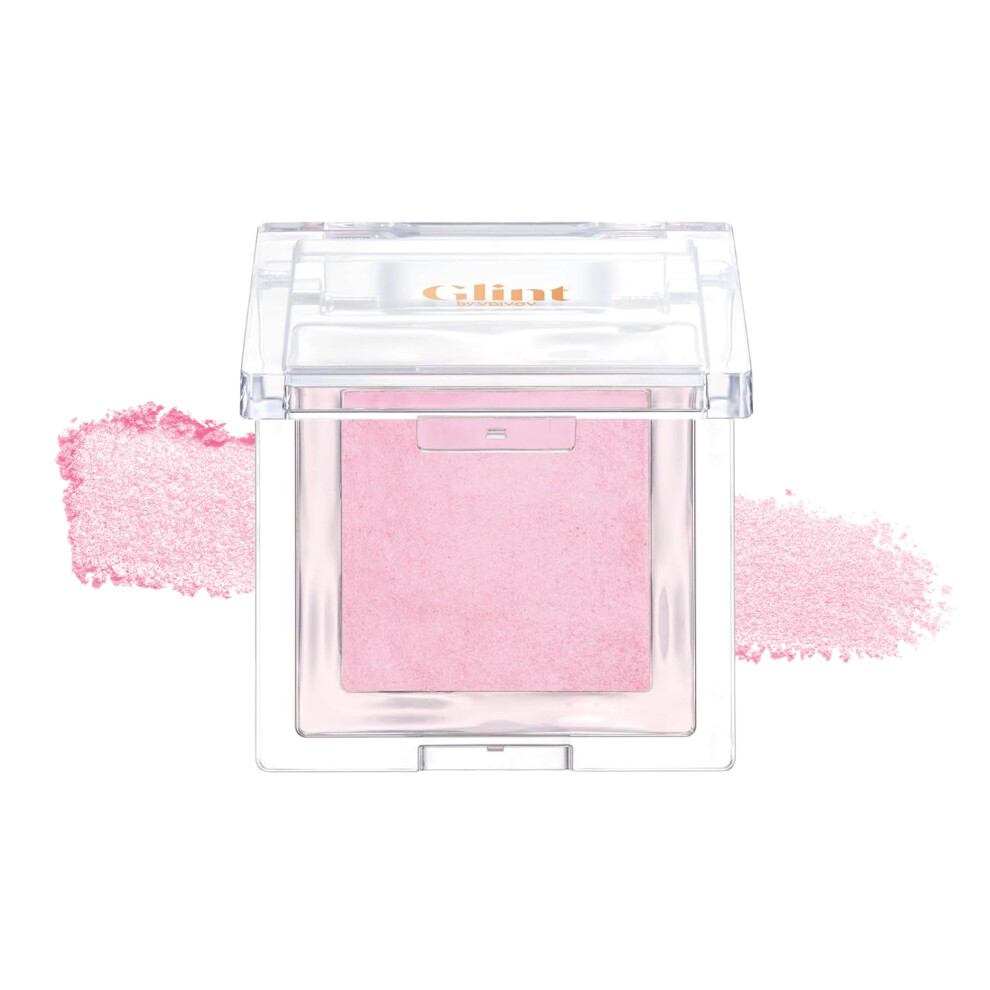 Glint By Vdivov Pink Glint Baked Blush (Balletcore 0.08Oz) - Long-Lasting All-Day Face Blush Powder For A Natural Look. Korean Skin Care Korean Makeup. Blendable C