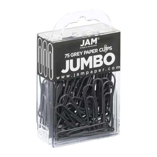 JAM PAPPER Frgglada Jumbo Gem - Stora 2 tum - Gr Gem - 75/Pack 1