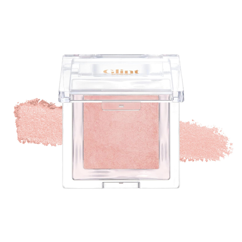 Glint Af Vdivov Glint Baked Blush (Melon Bite 0.08Oz) - Long-Lasting All-Day Face Blush Powder For A Natural Look. Korean Skin Care Korean Makeup. Blendable Color
