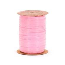 Berwick Craft Raffiaband, matt, 0,6 cm breit, Azaleenrosa, 91,4 m