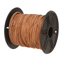 Het Beadsmith lederen koord - geverfd antiek natuurlijk - 1 mm spoel - 25 yards/22,86 meter - Indiase lederen string Ideaal voor vlechten, kralenkett