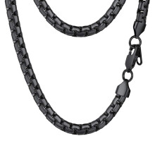 PROSTEEL Punk kszer Link lnc fekete nyaklnc nyaklnc 6 mm 20 hvelykes gtikus frfi meno lncok frfi nyaklnc