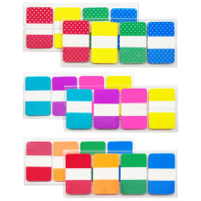 KICNIC Sticky Index Tabs 480 Pieces 1 Inch Divider Tabs Stick On Page Marker Bookmark Write Tab Flags Self Adhesive 6 Dispensers 20 Pcs/Color