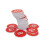 StayMax Plastic Number Tags Engraved Numbered Tags Without Hole (1-50  Red) 3