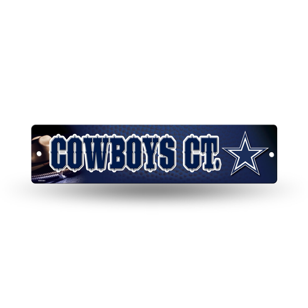 Panneau de rue d   coratif en plastique de 40 cm, NFL Dallas Cowboys, Rico Industries