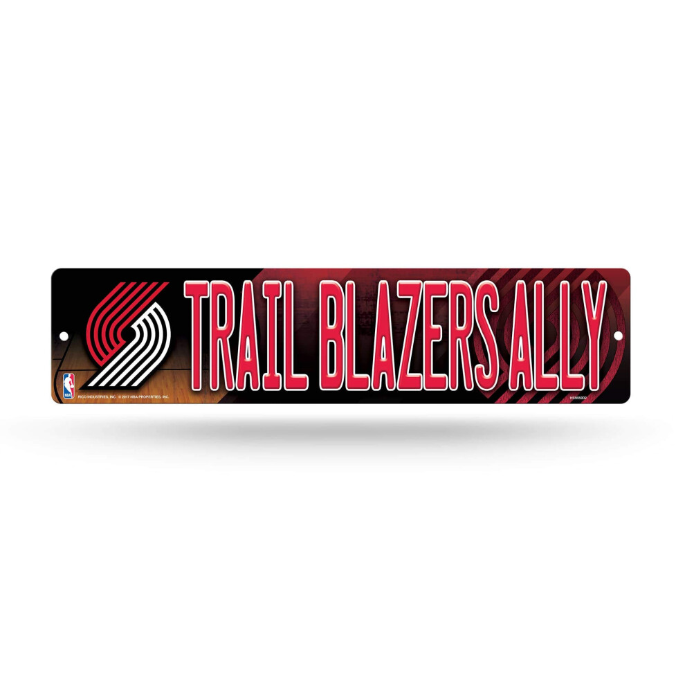 Panneau de rue d   coratif en plastique de 40 cm, NBA Portland Trail Blazers, Rico Industries