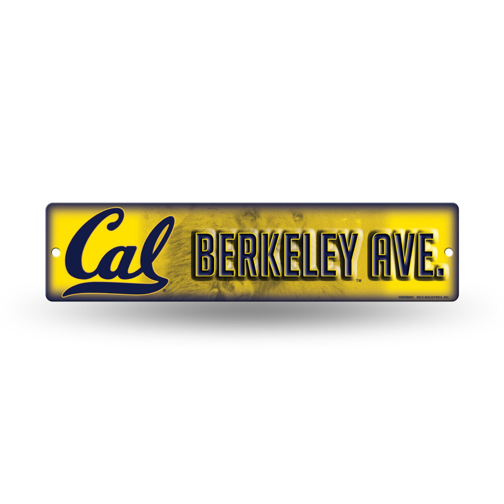 Rico Industries NCAA Rico Industries Panneau de rue en plastique de 16 pouces D   cor California Golden Bears