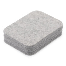 Mayboos-neulahuovutusalusta - harmaa sieni 11,5 cm x 9,6 cm luonnonvillaa huovutukseen - Tarvikkeet kaikkeen villanvalmistukseen