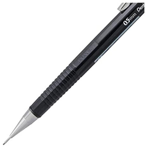 Pentel Lápis Mecânico Pentel Sharp - Pacote de 5 Lápis Pretos 0.5 mm 2