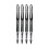 Uni-Ball uniball Vision Elite Rollerball Pens  Micro Point (0.5mm)  Black  4 Pack 2