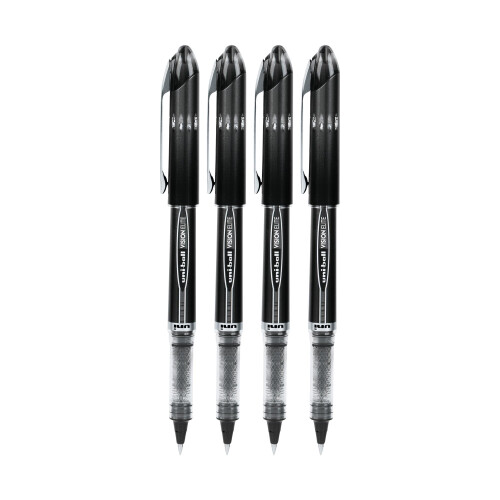Uni-Ball uniball Vision Elite Rollerball Pens  Micro Point (0.5mm)  Black  4 Pack 2