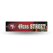 Rico Industries NFL San Francisco 49ers 16-tommer gadeskilt i plastik D?cor