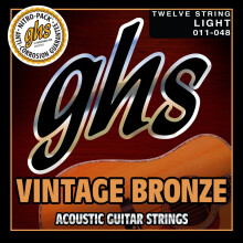 Strings GHS VN-12L Vintage Bronze Acoustic Guitar Strings 12 Set Light (11-48)