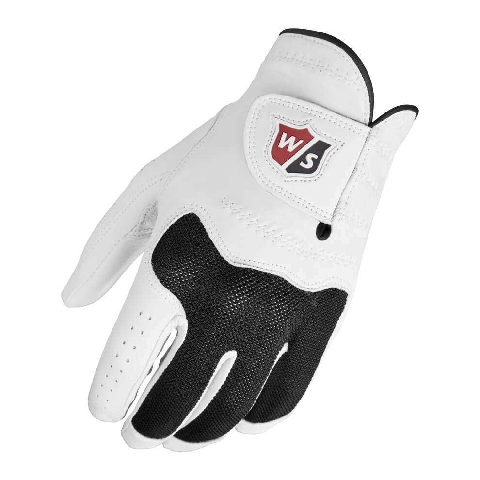Wilson Men's Conform Golf Glove - Left Hand  White/Black  Large