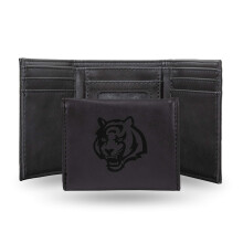 Rico Industries lzergravrozott hromrszes pnztrca Cincinnati Bengals fekete 3,25 x 4""""