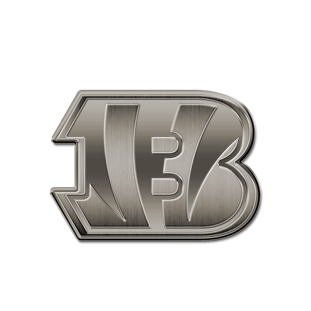 Rico Industries Nfl Cincinnati Bengals Antique Auto Emblem Antique Nickel Auto Emblem For Car/Truck/Suv 611407361610