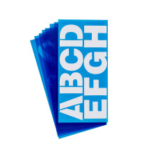 Westcott LetterCraft Stencil Helvetica Bold Font 2-tommer tegn (SHB2/15842)