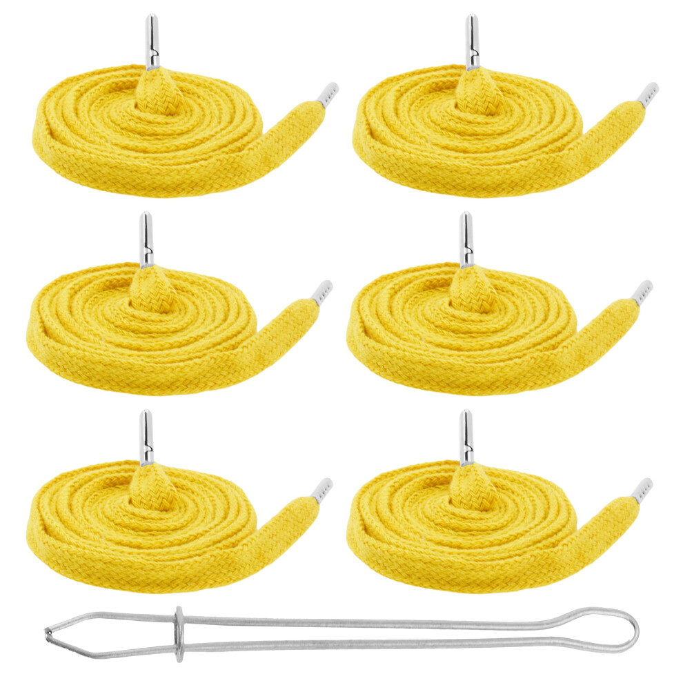 Cordino Di Ricambio Per Coulisse Gialla Mandala Crafts Per Pantaloni Da Tuta - 6 55 Pollici Di Cotone, Cordino Piatto Per Coulisse, Cordino Di Ri-image