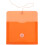 JAM PAPER Plastic Envelopes with Button & String Tie Closure - Index Size - 5 1/2 x 7 1/2 - Orange - 3/Pack 2