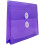 JAM PAPER Plastic Envelopes with Button & String Tie Closure - Index Size - 5 1/2 x 7 1/2 - Purple - 3/Pack 2