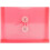 JAM PAPER Plastic Envelopes with Button & String Tie Closure - Index Size - 5 1/2 x 7 1/2 - Pink/Light Red - 3/Pack 1