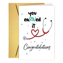 Schattig verpleegster afstuderen kaart cadeaus voor haar mooie verpleegster graduatiegift voor vriend gefeliciteerd met afstuderen voor verpleegkundi