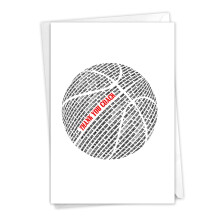 NobleWorks - 1 bedankkaart voor schoolcoaches - Bedankt en dankbaarheid Teamsportleraar Notecard Briefpapier - Basketbalcoach C2281TYG