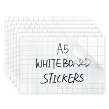 Clear Dry Erase Board Papir-Whiteboard til k?leskab-Tydelige kontaktpapirark til v?gkl?bende Dry Erase Board Sticker til skrivebord/k?leskab/kont