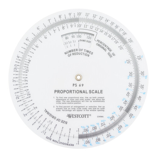 Westcott 5"""" Proportional Scale White (PS-69)