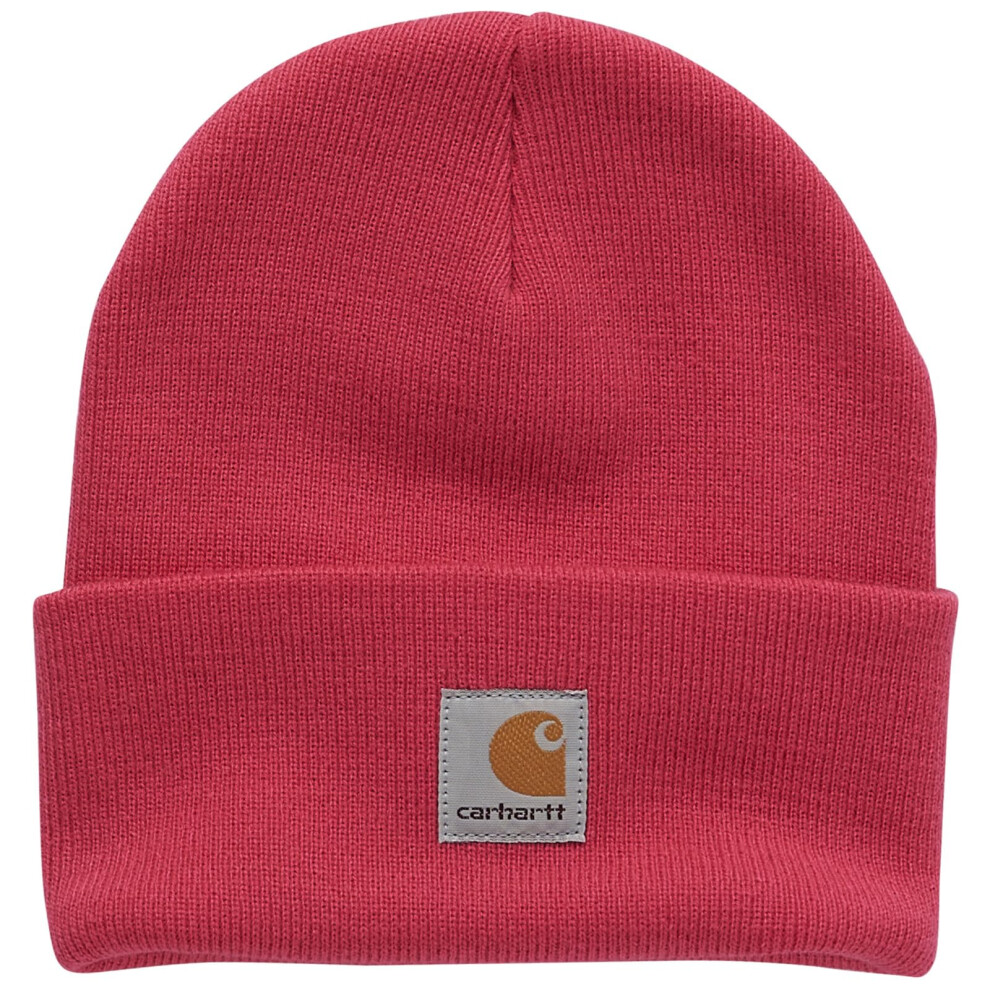 Carhartt Unisex Kids' Knit Beanie Watch Hat  Raspberry Pink  Toddler