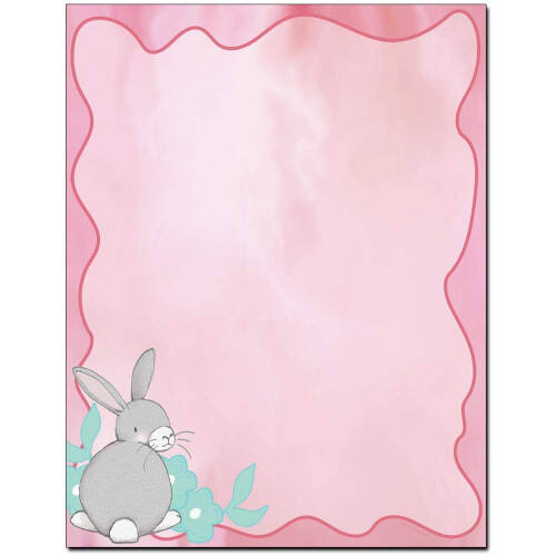 Pastel Bunny Easter Brevhoved Laser- og Inkjet-printerpapir (25 ark)