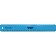 Westcott 12"""" Twist It Flexibiln pravtko Ruzn barvy