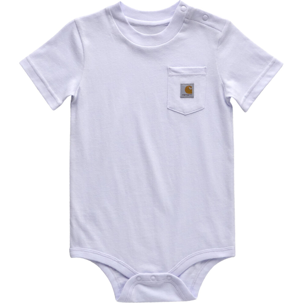 Carhartt Baby Short-Sleeve Pocket Bodysuit  Fresh Lavendar Purple  3M