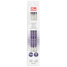 Prym Ergonomics 8-Inch Dubbelpunt Breinaalden, Maat 11 (5-Pack)