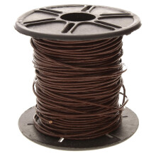 Het Beadsmith lederen koord - geverfd antiek rood bruin - .5 mm spoel - 25 yards/22,86 meter - Indiase lederen string ideaal voor vlechten kralenkett