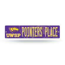 Rico Industries NCAA Wisconsin-Stevens Pointers muanyag 4"" x 16"" utcatbla